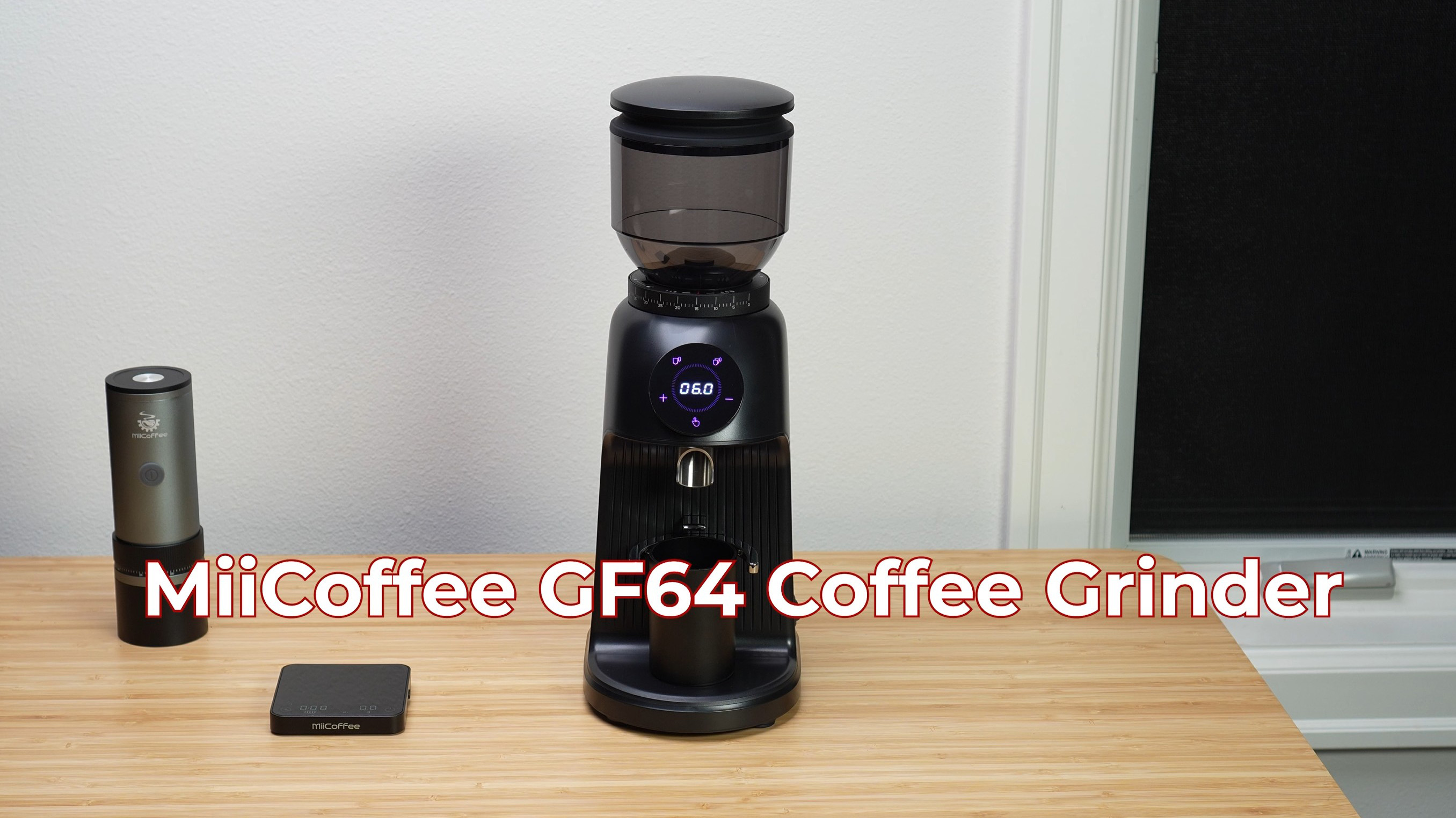 Amazon.com: MiiCoffee GF64 Coffee Grinder (Black) : Home & Kitchen