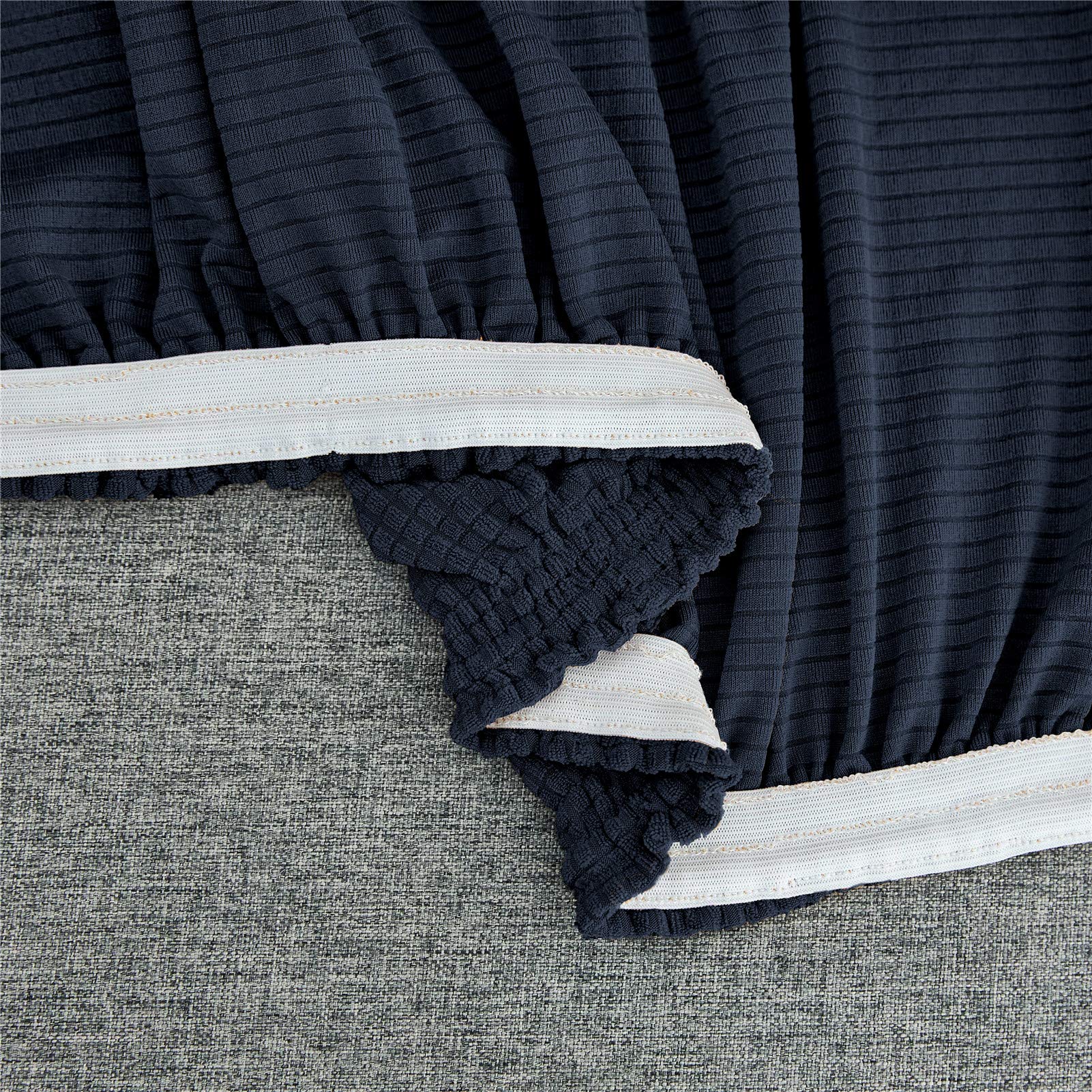 Copridivano elasticizzato blu navy a 3 posti per animali domestici, protezione elastica per mobili, tinta unita, durevole e lavabile, ideale per l'arredamento della casa e proprietari di animali