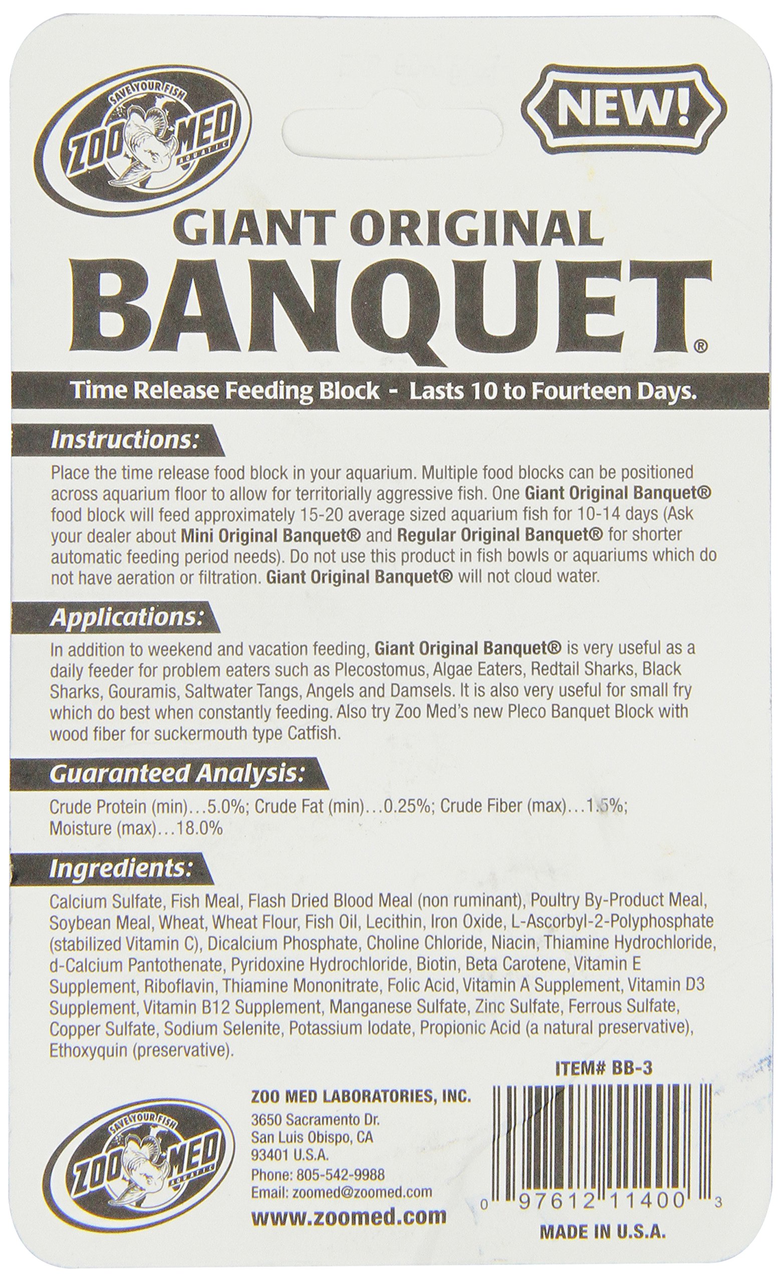 Zoo Med Laboratories AZMBB3 Giant Banquet Block Feeder, 1 Count (Pack of 1) - image 2