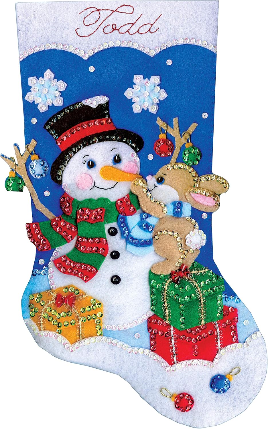 Design Works Crafts Stocking Kit 18" Busy Bunny