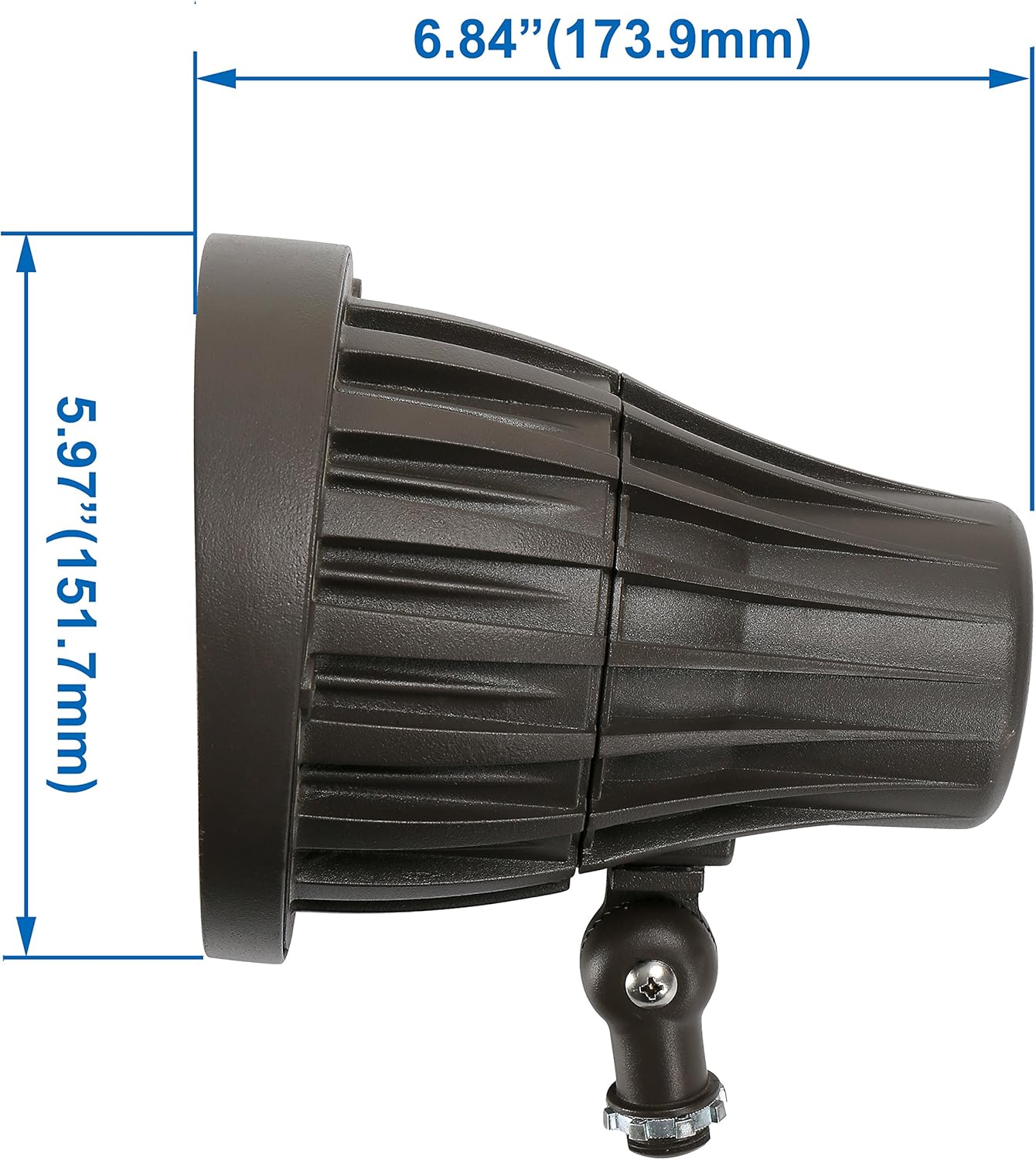 Crаzу Dеаlѕ GKOLED 30Watt Bullet LED Spotlight, Narrow Beam Angle COB LED Round Spotlight, 5000K Daylight White, 3350 Lumens, 120-277V, Outdoor Flag Pole Spotlight Fixture, UL Listed