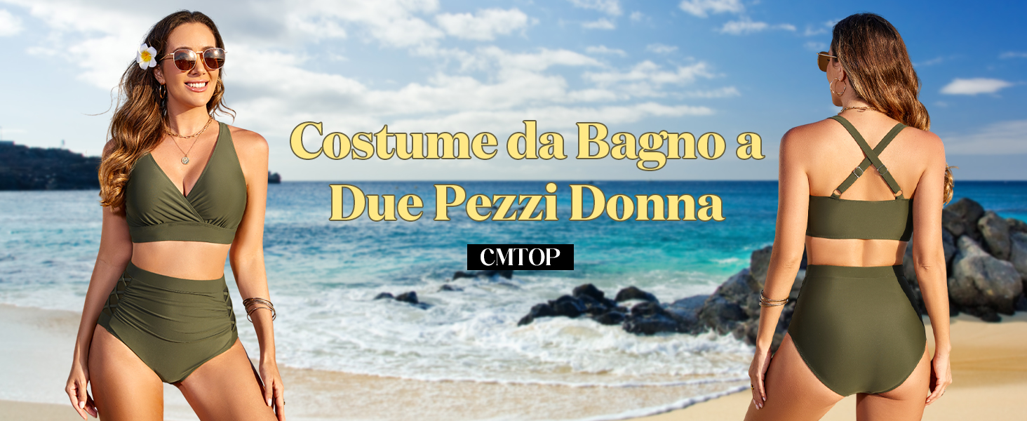 Costume due pezzi con volant, lilla --48