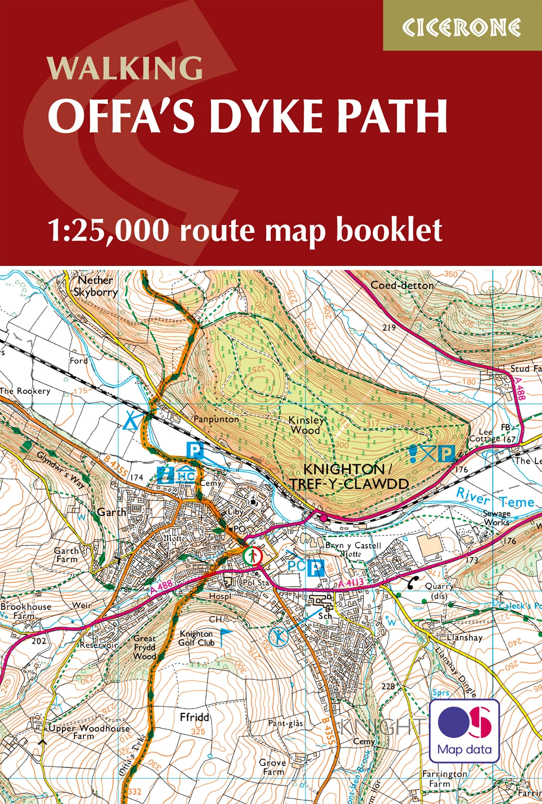 Offa's Dyke Map Booklet by Mike Dunn - 9781852848941