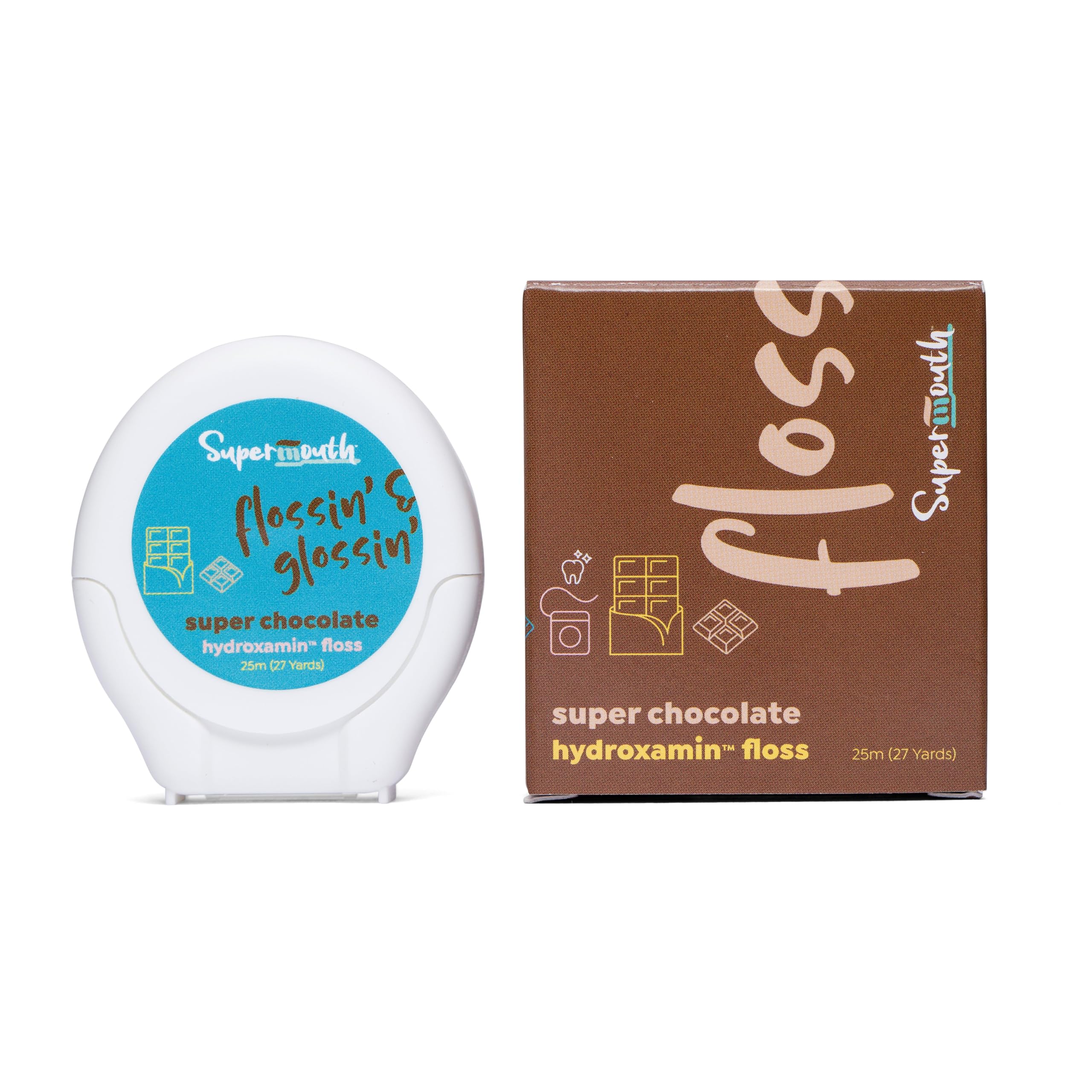 SuperMouth® Fluoride-Free Floss – Patented Expanding Floss Removes 40% More Plaque, Nano-Hydroxyapatite, Vitamins D3 & K2, Xylitol, No Forever Chemicals, Strengthens Enamel & Gums – 4 Flavor Options