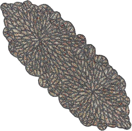 Miniatura 10 de Camino de mesa con cuentas, camino de mesa con cuentas de 36 pulgadas de largo, camino de mesa con cuentas para el día de San Valentín, camino de