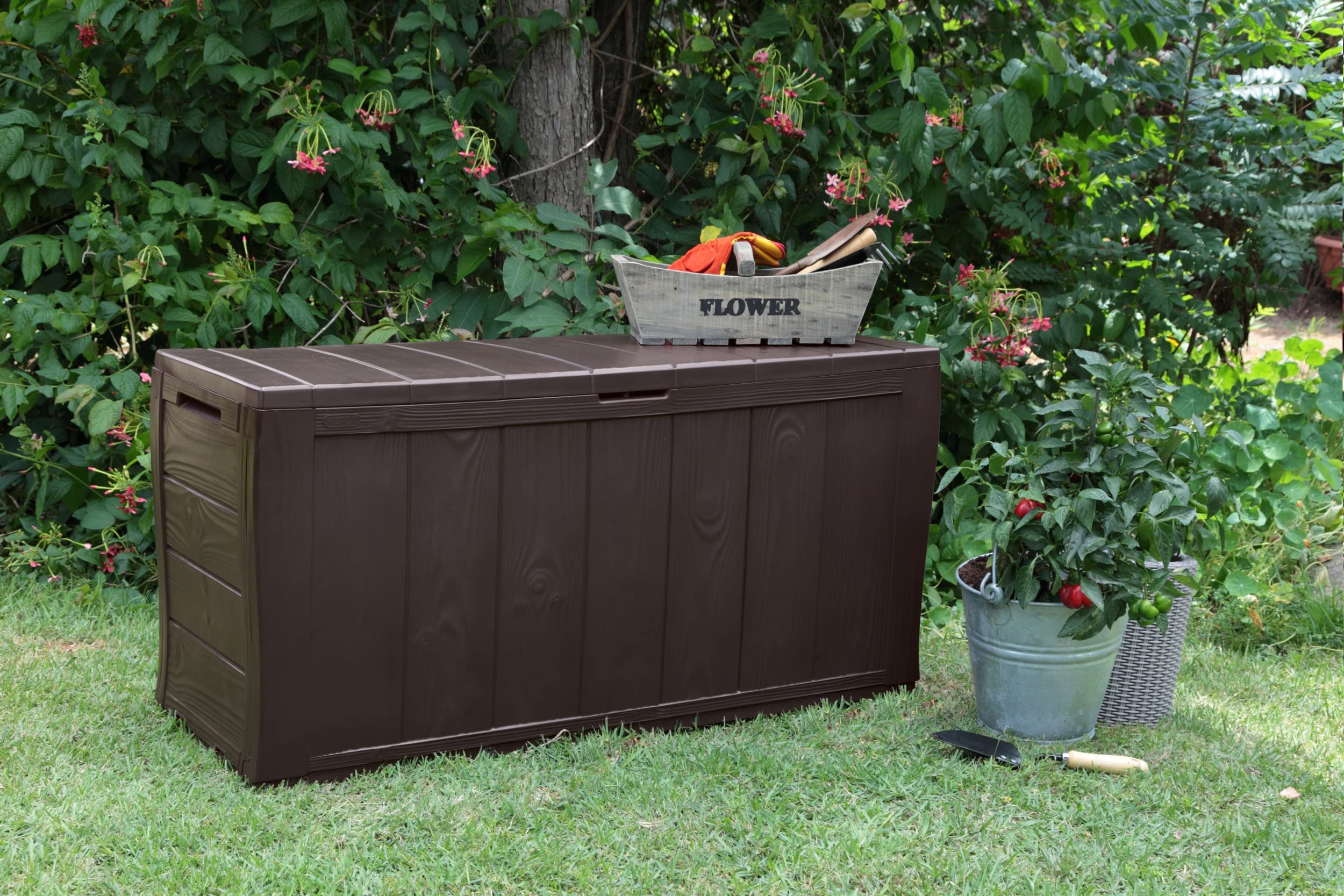 Baule in resina Sherwood Marrone Keter