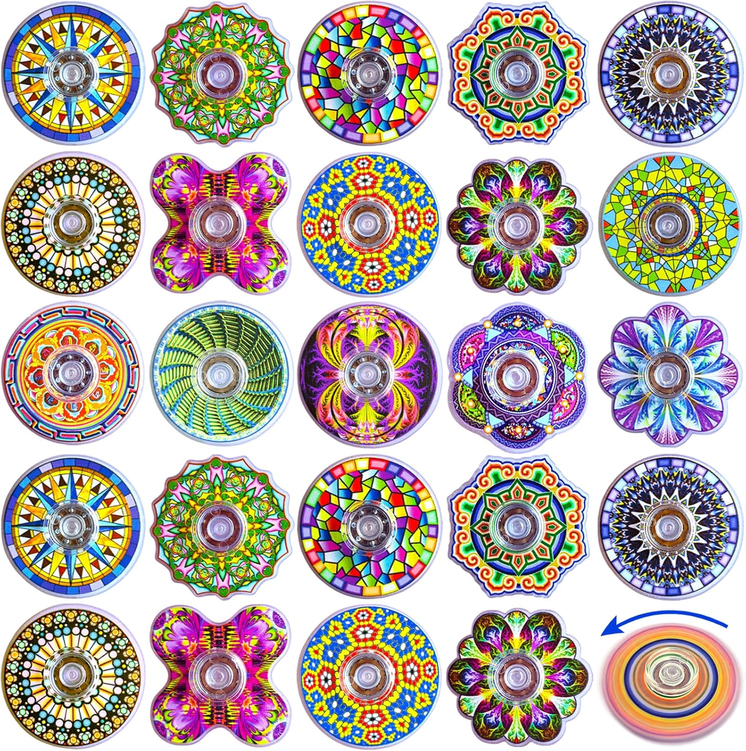 45 Pack Mini Fidget Spinner Fidget Toys Bulk,Party Favors Supplies Goodie Bag Stuffers Gifts for Kids Boys Girls Adults Anxiety ADHD Stress Relief,Carnival Treasure Box Sensory Toys Classroom Prizes