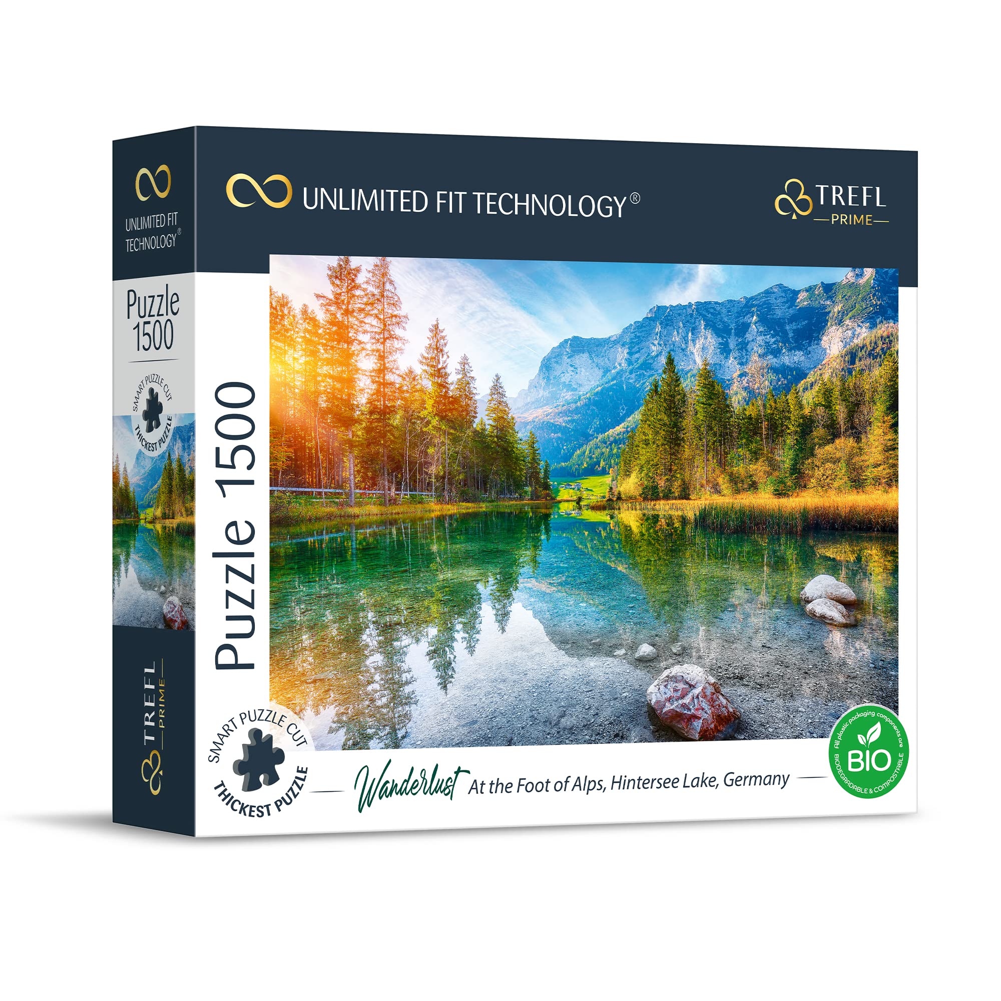 Trefl 1500 Piece Jigsaw Puzzle - Hintersee Lake Germany At The Foot Of Alps Scenery, Prime Thick Cardboard (85x58 Cm) - View #3