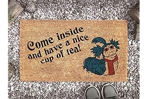 Labyrinth Film Worm Cup of Tea Quote Doormat