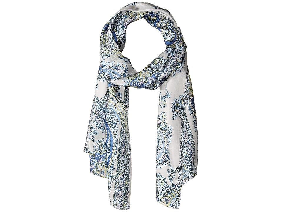 

Echo Design Climbing Vine Paisley Silk Oblong Scarf (Chambray) Scarves, White