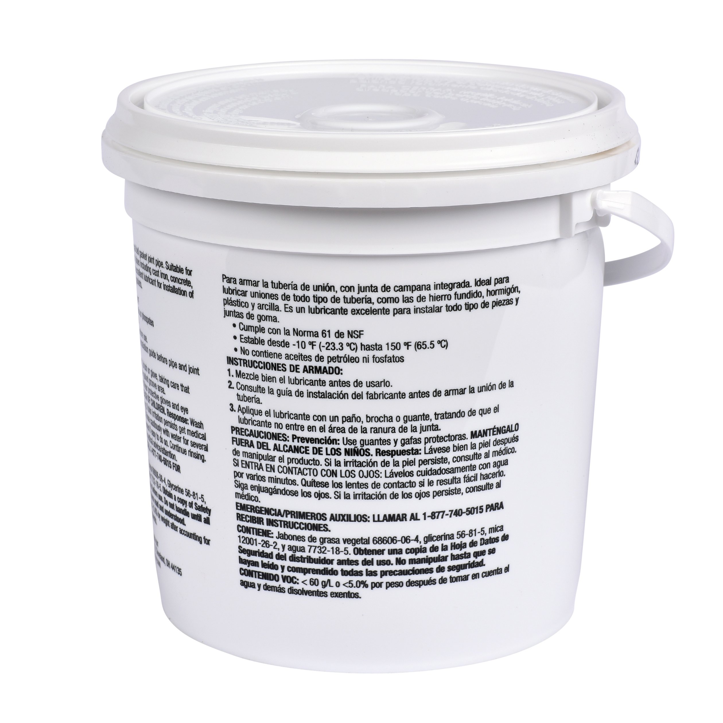 Oatey 30601 lubricante, para juntas de goma, galón