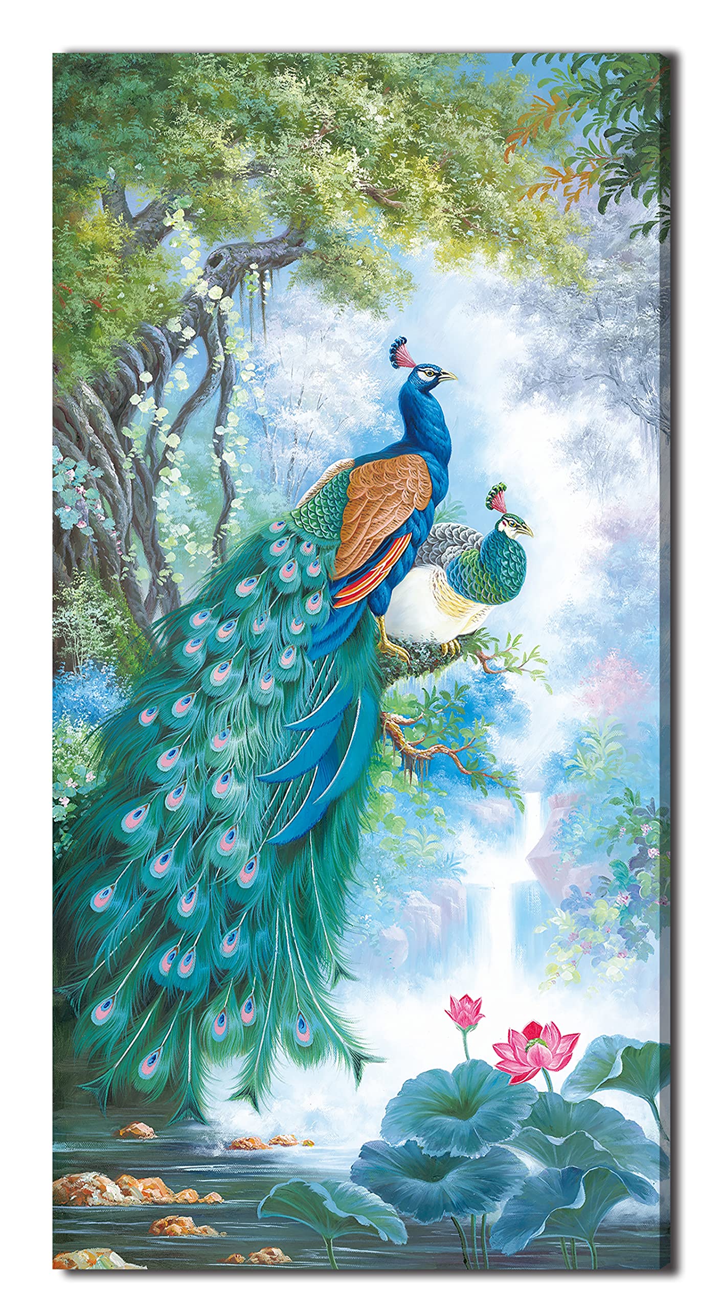 couple hand painting canvas