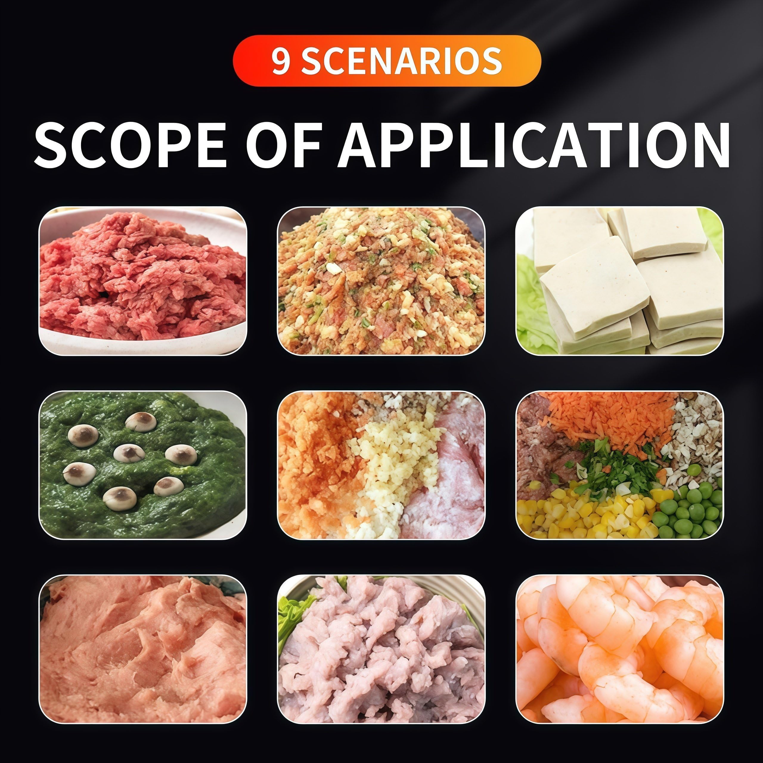 Procesador de alimentos comercial de acero inoxidable, trituradora eléctrica de verduras y picadora de carne - Cortador multifuncional con puerto de alimentación grande para zanahoria, chile, ajo 10L