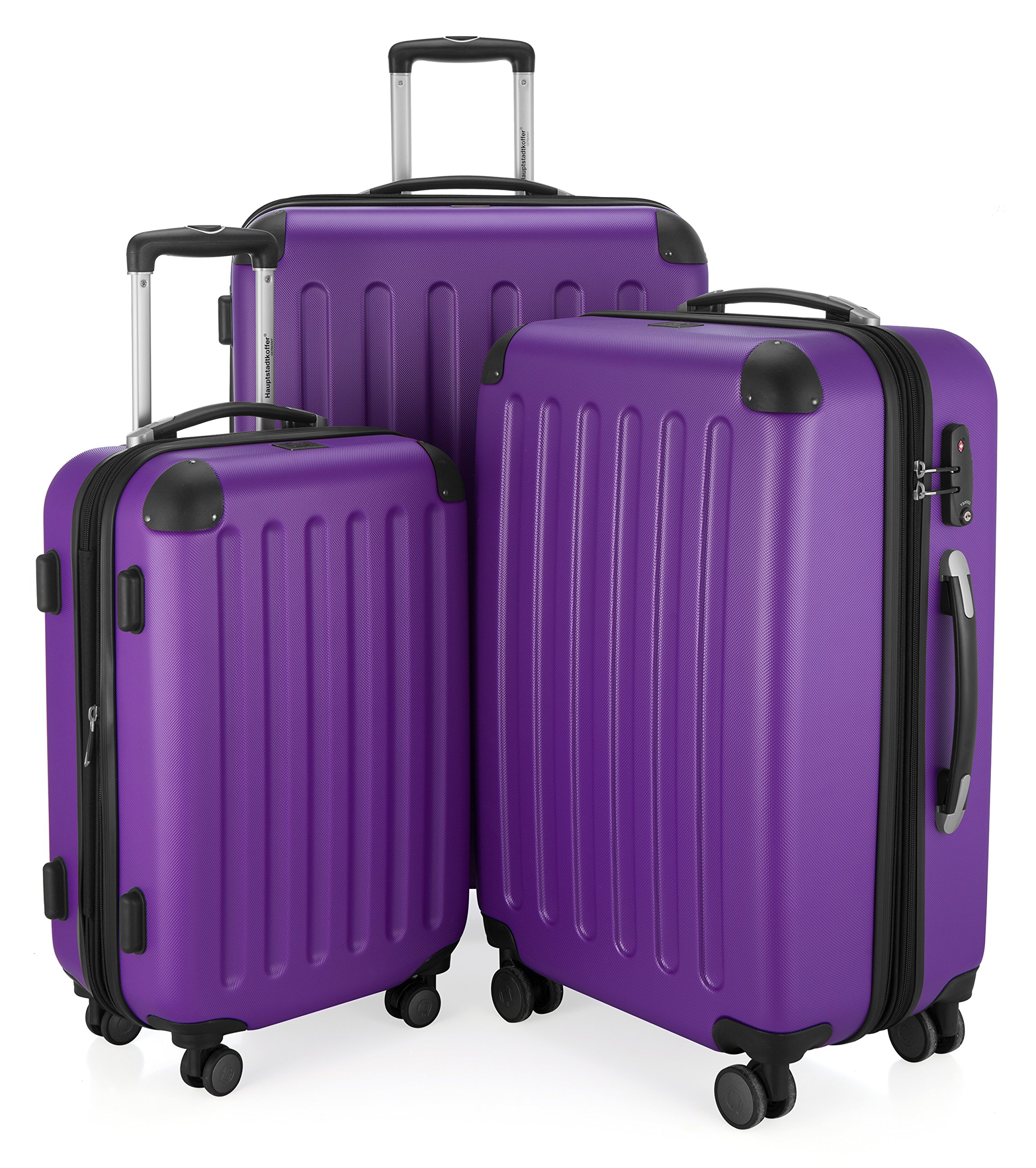 HAUPTSTADTKOFFER - Spree - Juego de 3 Maletas rígidas, Trolley expandible, Equipaje de Viaje, 4 Ruedas Dobles, TSA, (S,M y L), Menta — view 94