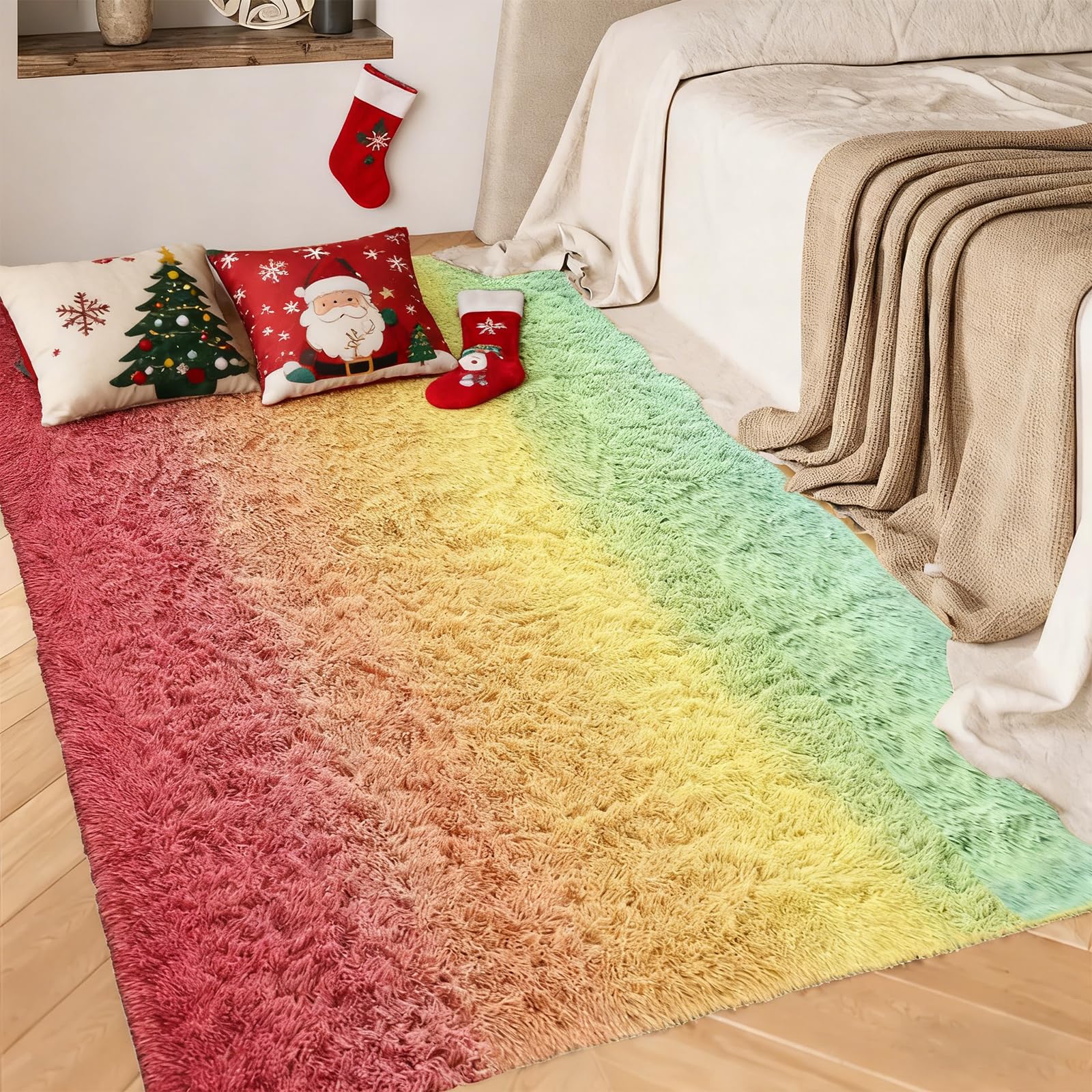 Tapis de Sol Moelleux Shaggy pour créer un coin lecture cosy au salon