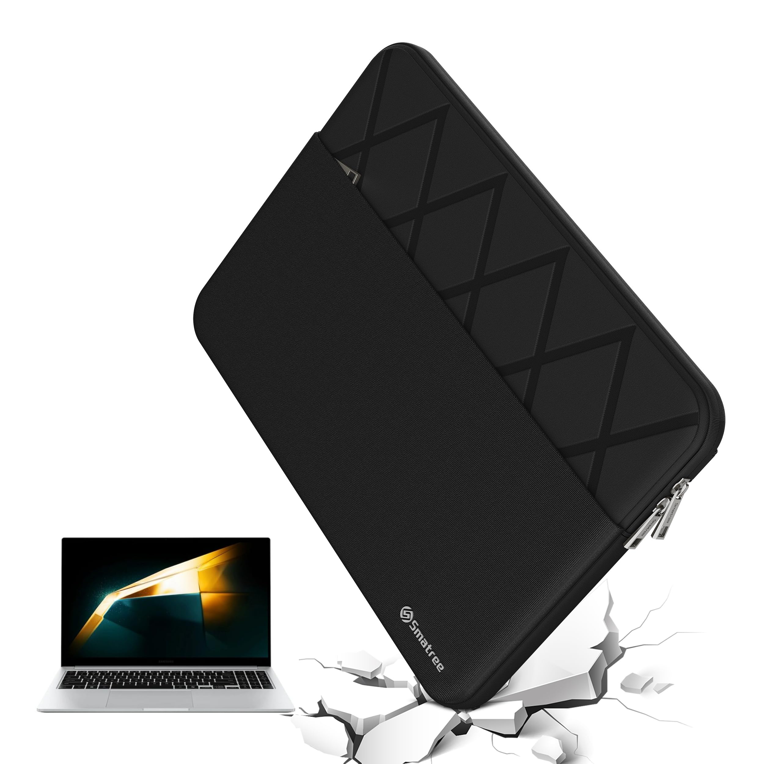 Smatree 14 Pulgadas Funda de portátil para Samsung Galaxy Book5/4/3 Pro,GalaxyBook4 Edge Copilot+PC, 14,6 Pulgadas Galaxy Tab S10/S9/S8 Ultra, Funda para portátil con Bolsillo (E420)