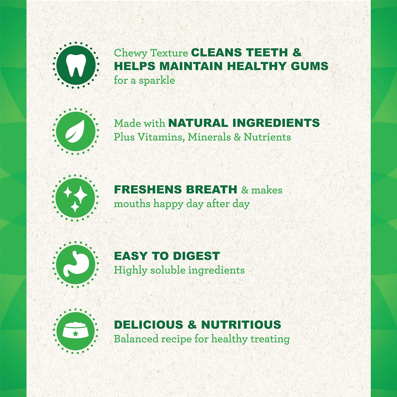 GREENIES Dental Chews Petite Treats for Dogs - TREAT-PAK Package 27 oz. 45 Treats