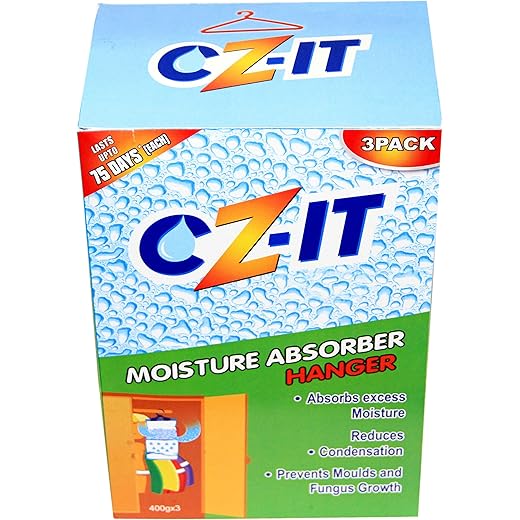 CZ IT Moisture Absorber Hanger 400g Pack of 3 GREEN CZ83