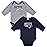 NFL New England Patriots 2 Pack Long Sleeve Bodysuit, grey/blue New England Patriots, 18M