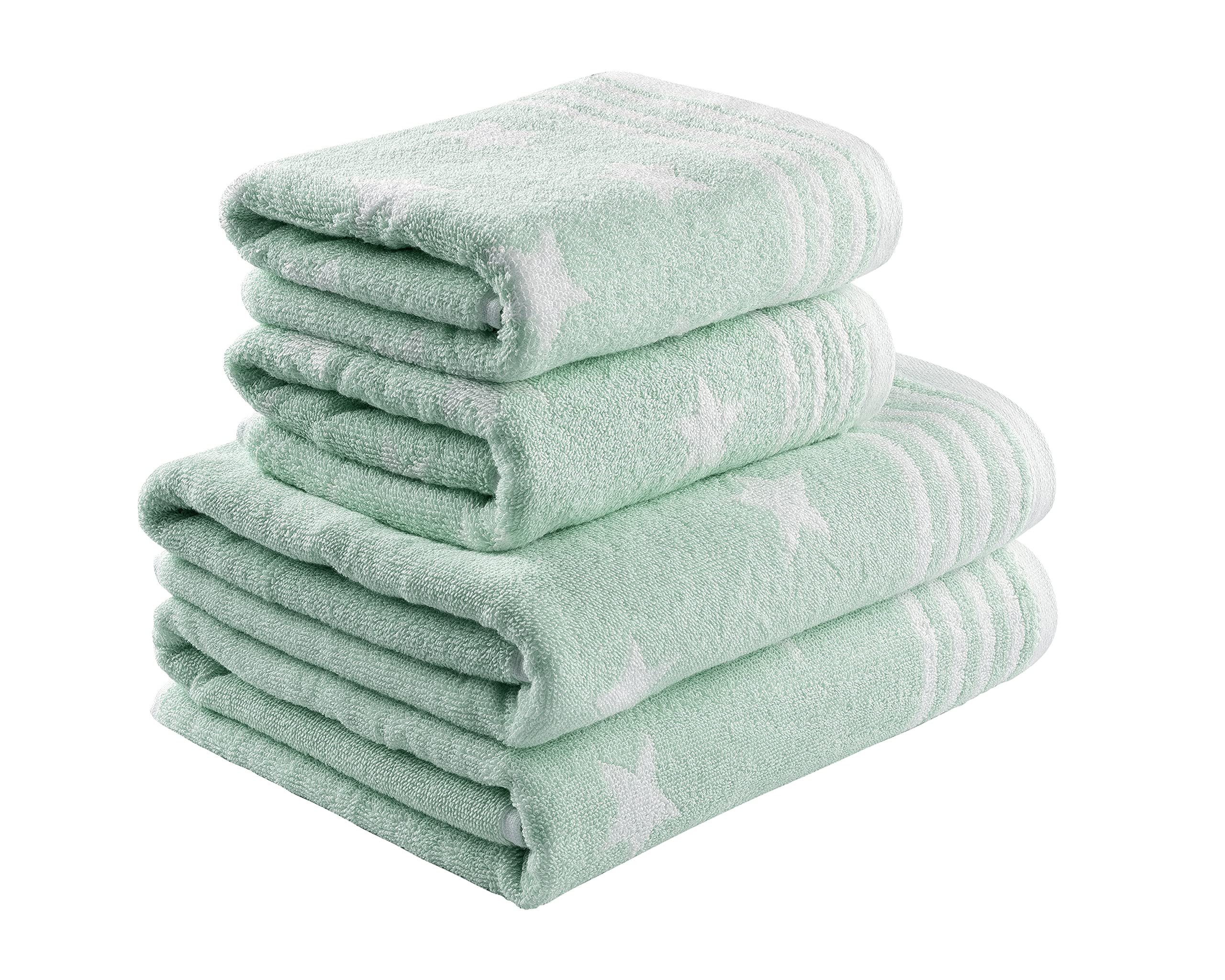 Marque La Maison Couleurs Variées Serviette De Bain Jacquard Stars – 100% Coton, 500 G/m² – Super Douce Et Absorbante – Taille 70 X 120 Cm – Couleur Ocre Serviette Jacquard France