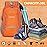 ZOMAKE Lightweight Packable Backpack 30L, Foldable Hiking Backpacks Water Resistant Compact Folding Daypack for Travel(Orange)
