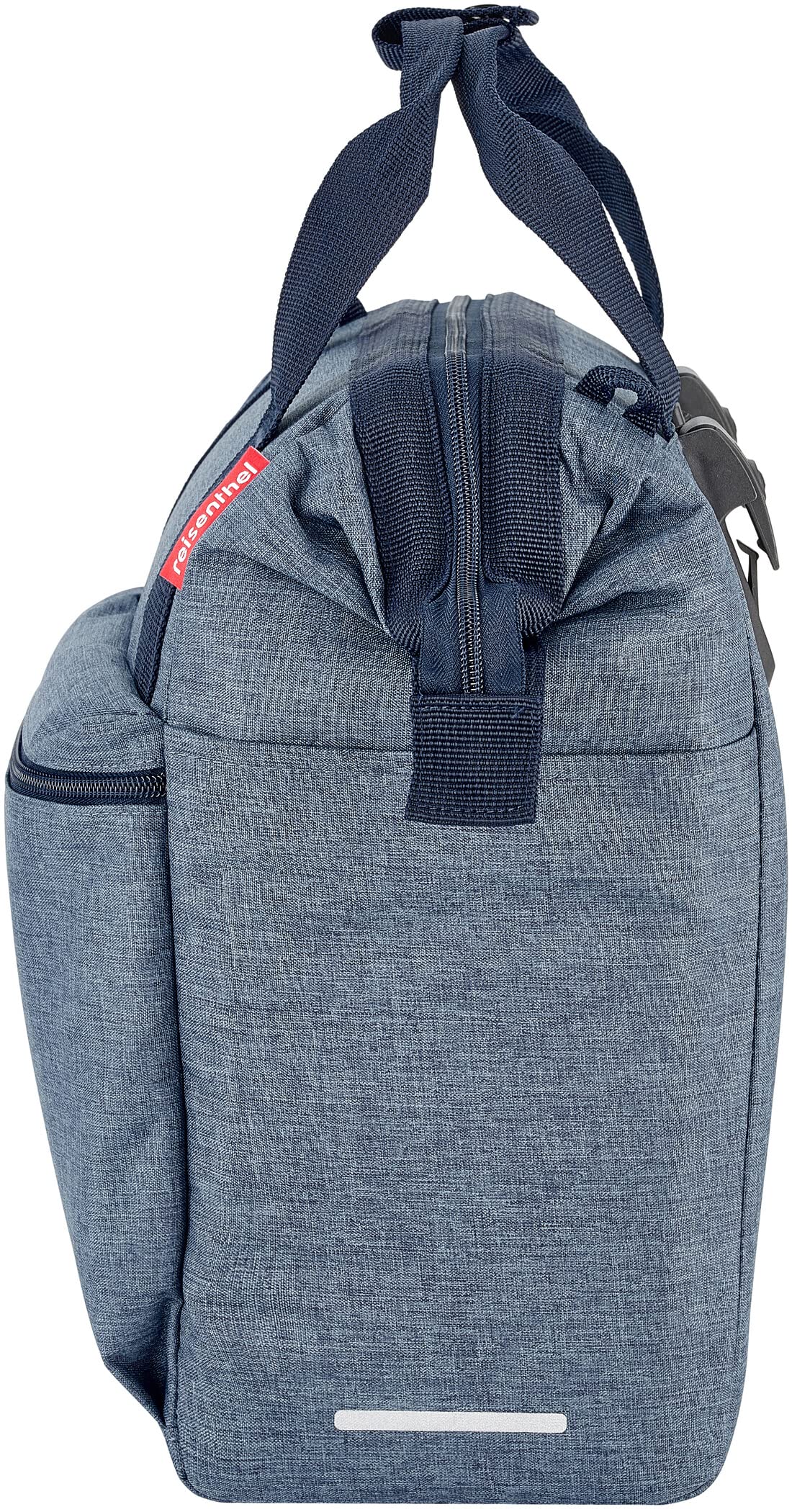 KlickFix Asista Teile fürs Rad Unisex – Erwachsene KLICKfix Roomy GT Gepäckträgertasche, Blau, 25x40x17cm