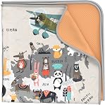 Splat Mat for Baby – Under High Chair Floor Mat Protects Wood, Vinyl and Carpet from Spills – Waterproof 4 Layer Baby Mat with Anti-Skid Backing Deters Bunching and Sliding (51” x 51”)