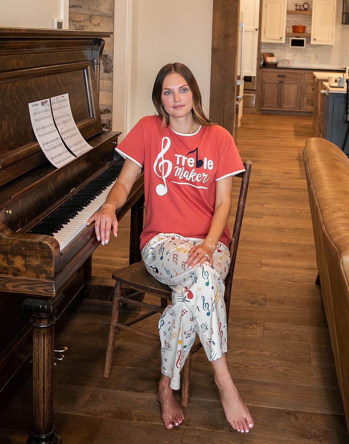 Lazy One Women’s Aquatic Pajama Set – Cute Ocean & Coastal Animal Loungewear for Comfort and Fun - Image 3