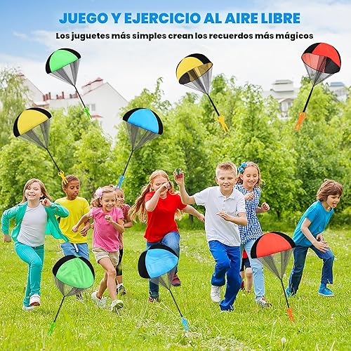 Miniatura 3 de Juguete de paracaídas para niños, juguetes al aire libre, paracaídas voladoras, juguetes interiores y exteriores para niños o 3, 4, 5, 6, 7, 8, 9