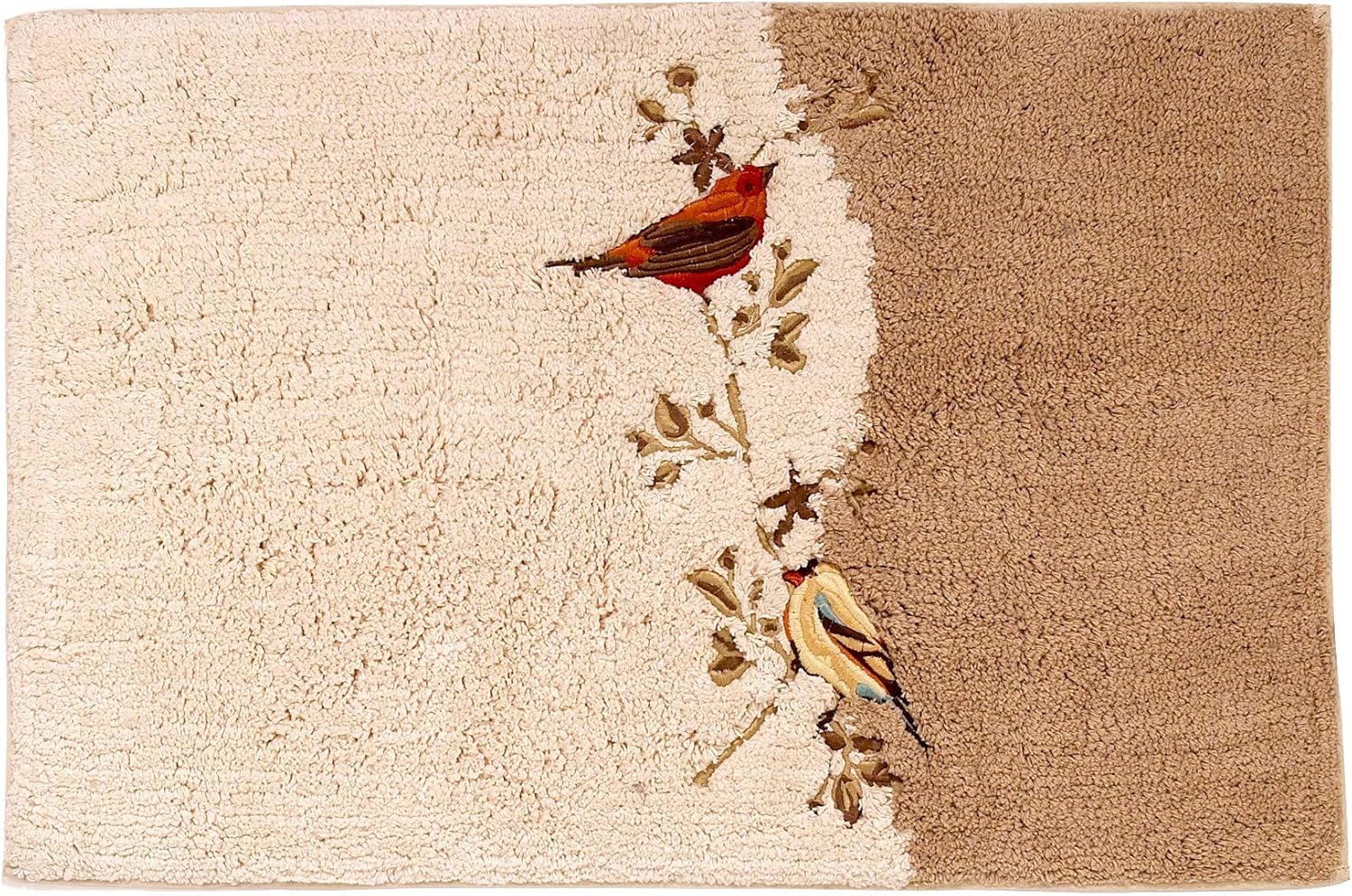 Avanti Linens - 11984JIVR Gilded Birds, Bath Rug, Ivory