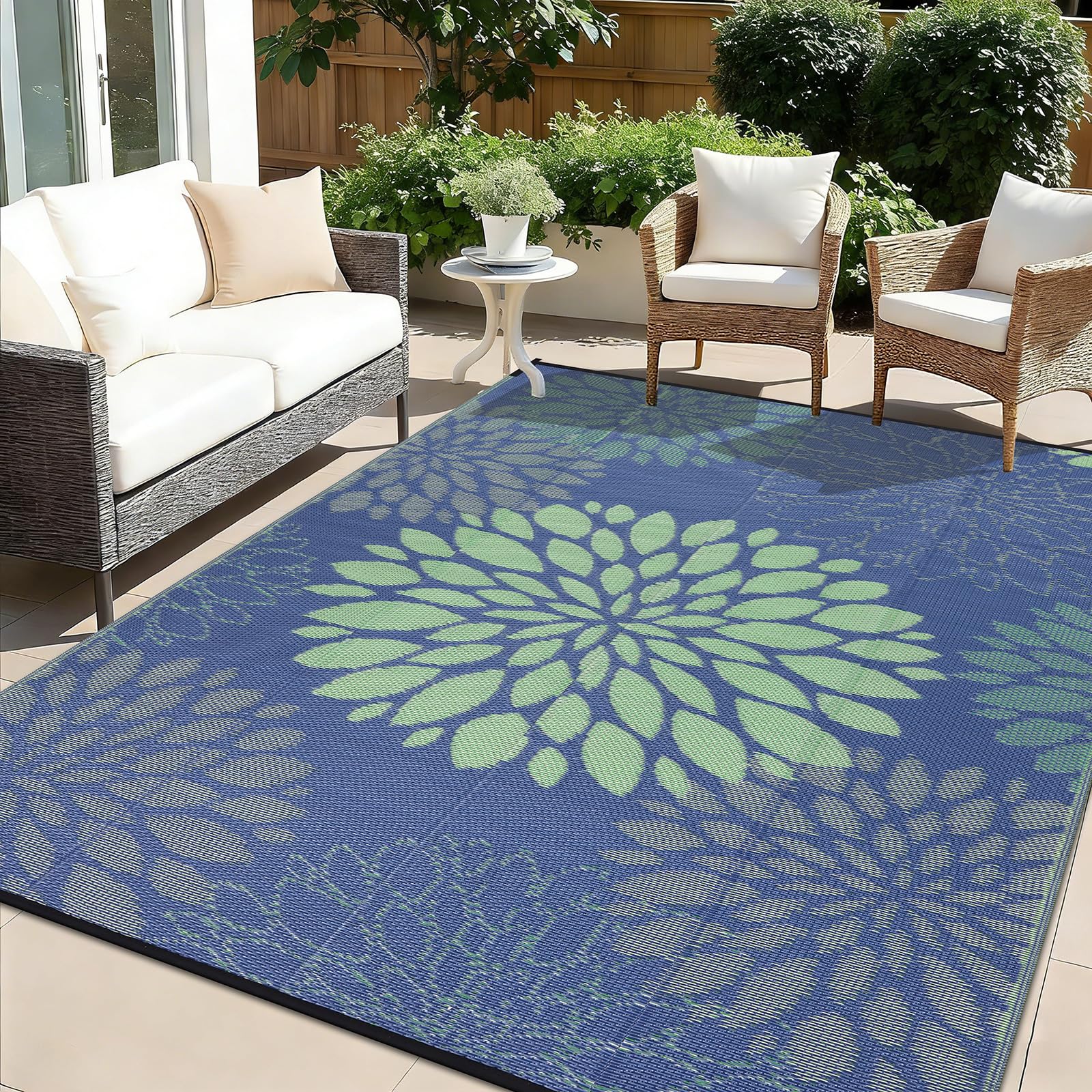 Ileading Waterproof Outdoor Rug