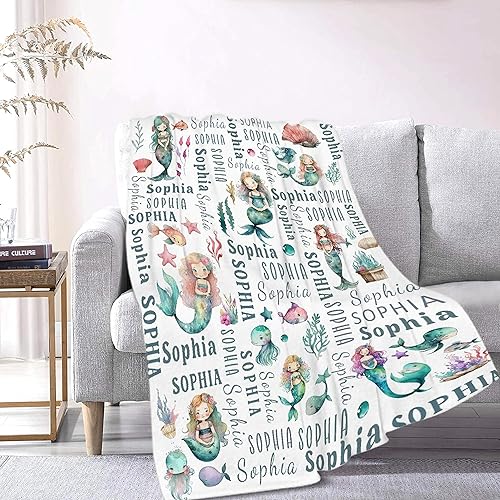 Miniatura 41 de Custom Name Blanket Throw Personalized Blanket for Kid with Names Customized Blanket with Name for Baby,Custom Blanket,Gift for Birthday Letter