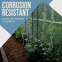 Vista 6 de Houseables Cuerda de alambre, cable recubierto de plástico, cuerda de alambre recubierta de vinilo, enrejado, cable de acero inoxidable 1/16, 500