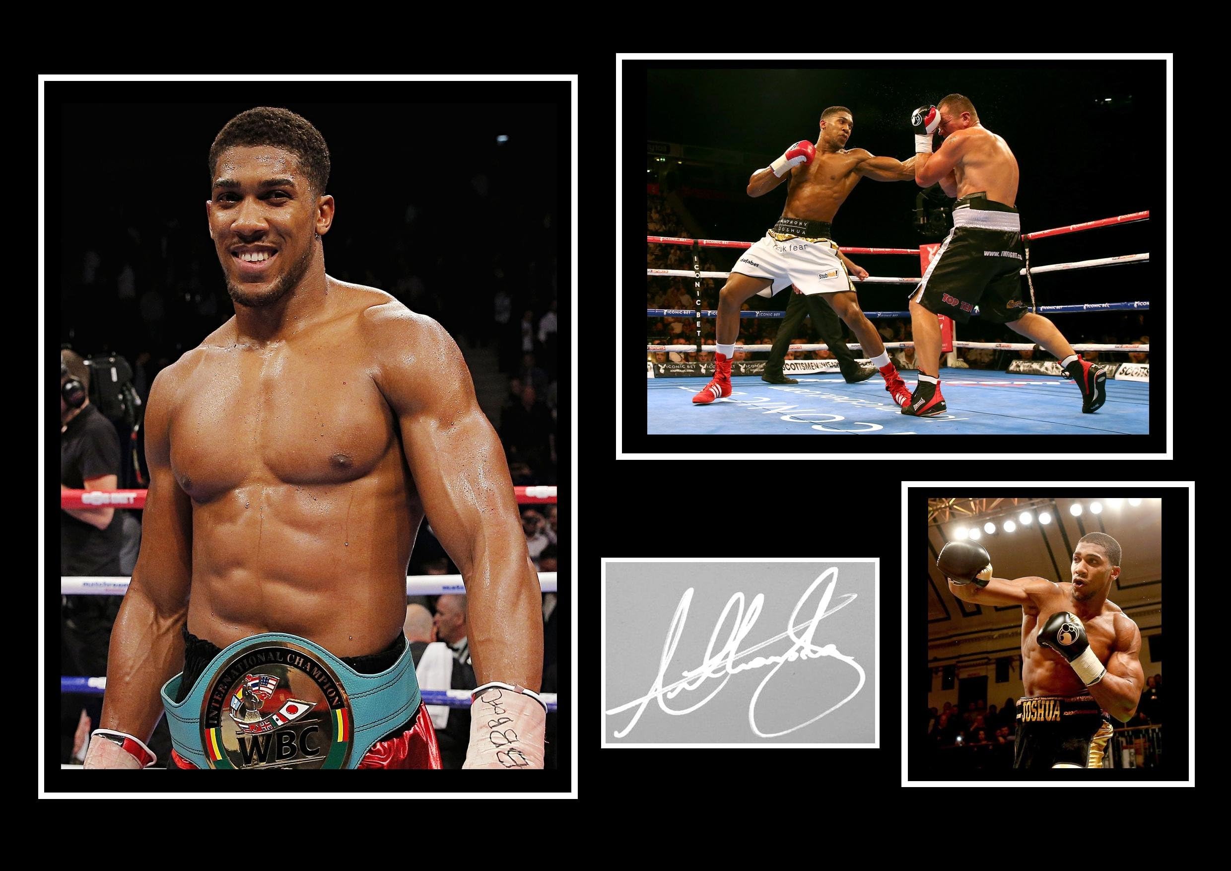 Stunning Quality Anthony Joshua Signed/Autographed Photo