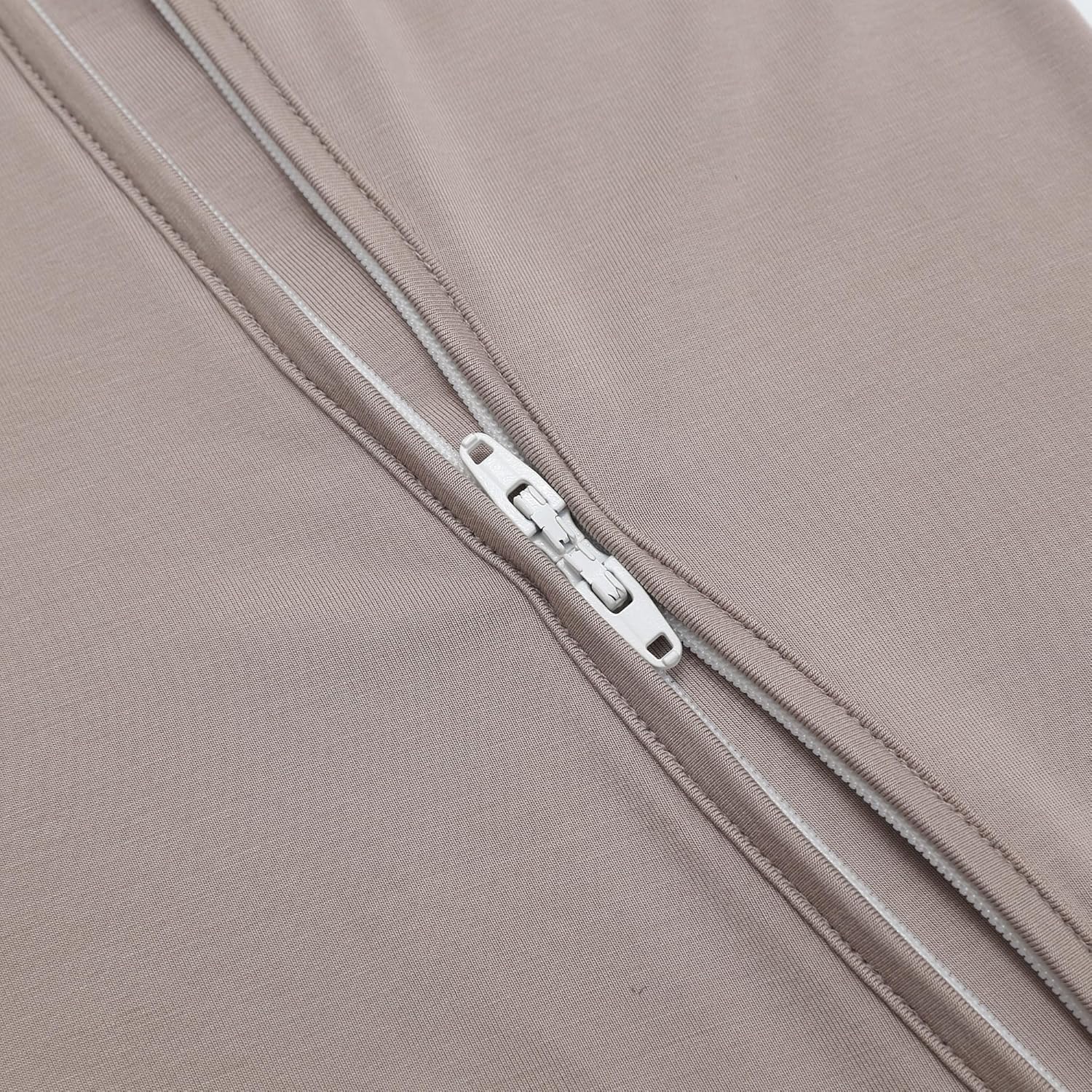 JunNeng Viscose from Bamboo Sleeper with Mittens, 2 Way Zipper Baby Boy Pajamas, Non Slip Sleep'N Play Romper - Image 8