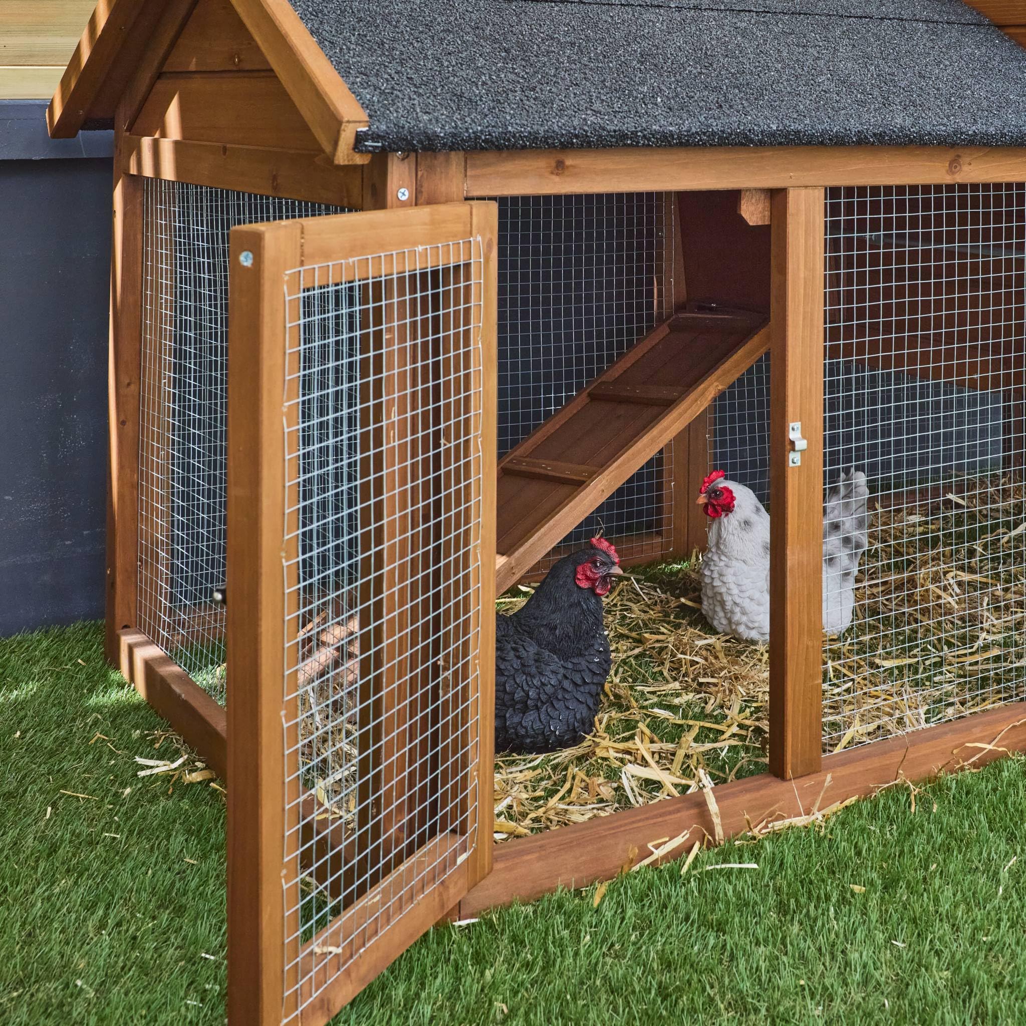 Alice's Garden - Poulailler en Bois GALINETTE. 3 Poules. Cage à Poule avec enclos