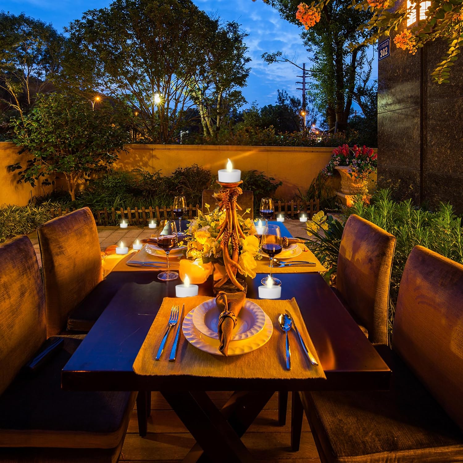 100PCS Flameless LED Tea Lights Candles, Realistic and Bright Flickering Long Lasting 200Hours Battery-Powered, Ideal Party, Wedding, Birthday,Halloween, Christmas ,Home, Table Decoration WarmWhite - Image 2