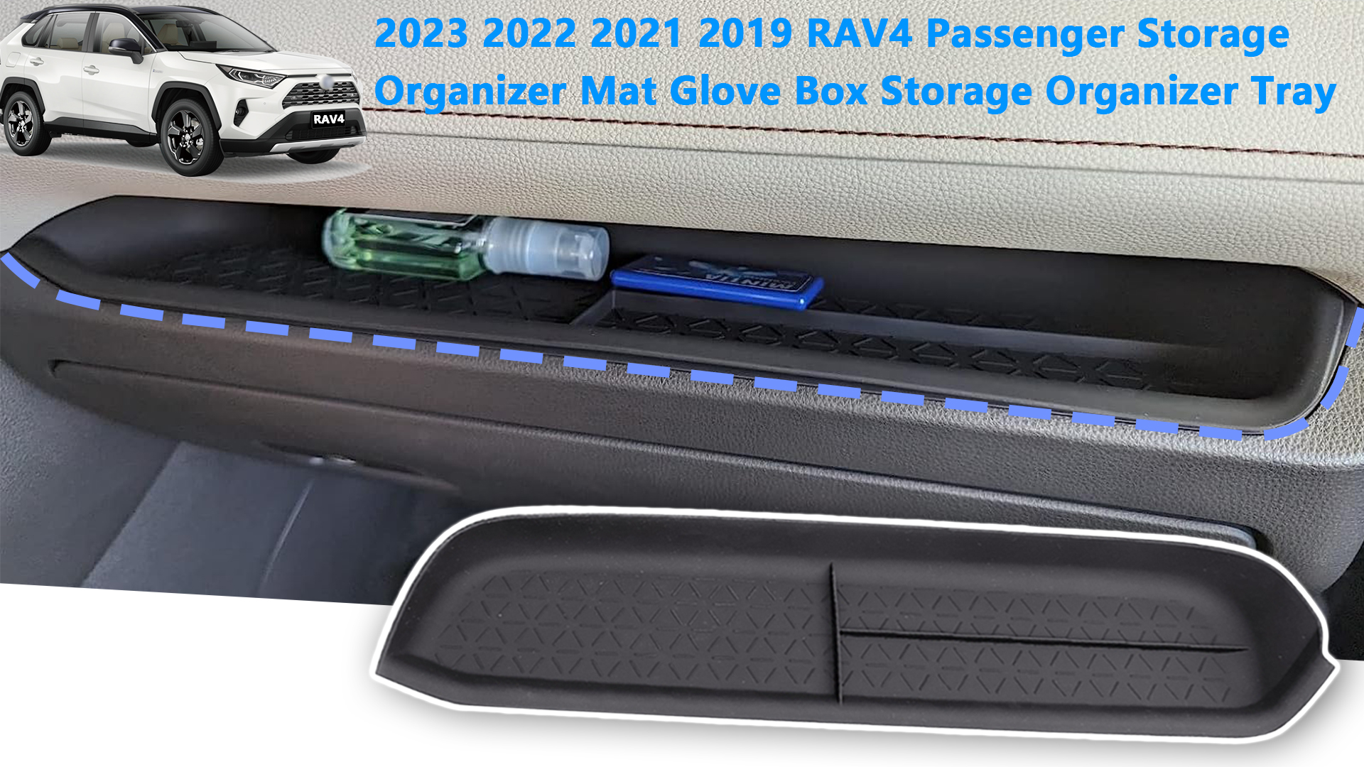 Amazon.com: CUCHIYUN for 2023 RAV4 Passenger Storage Organizer Mat