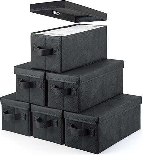 Vista 48 de UENTIP CD Storage Boxes - Pack of 4 CD Case Storage - 13.2" x 5.9" x 5.3", Container Holds 30 CDs in Full Jewel Cases, 60 CDs in Slim Cases, and 165