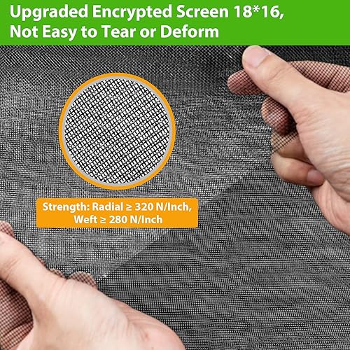Miniatura 4 de Pantallas de repuesto para ventana, 59 x 106 pulgadas, malla duradera para ventanas de puerta de patio, porche, kit de reparación de pantalla de