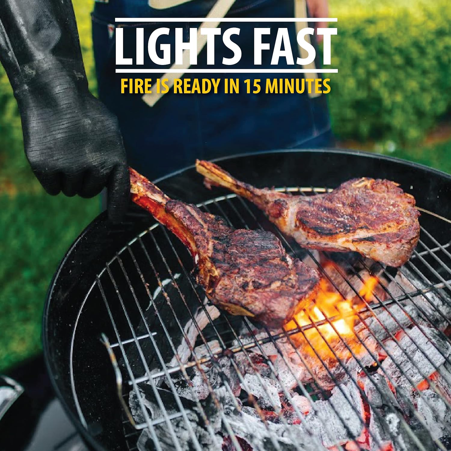 FOGO Premium Hardwood Lump Charcoal, Fogostarters, Natural Fire Starters, 30 Count Box - Image 4