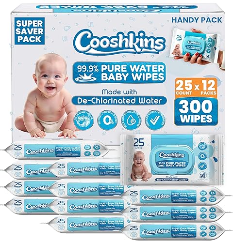 Miniatura 10 de [576 toallitas a granel] Toallitas descloradas para bebés de agua pura | 25 unidades (paquete de 24) toallitas suaves sin perfume para pieles