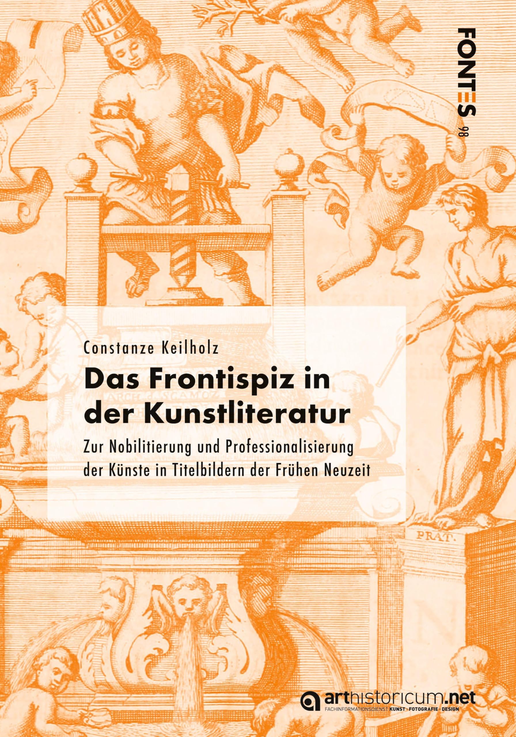 Livre d'art sur le frontispice et la nobilisation des arts à l'époque moderne
