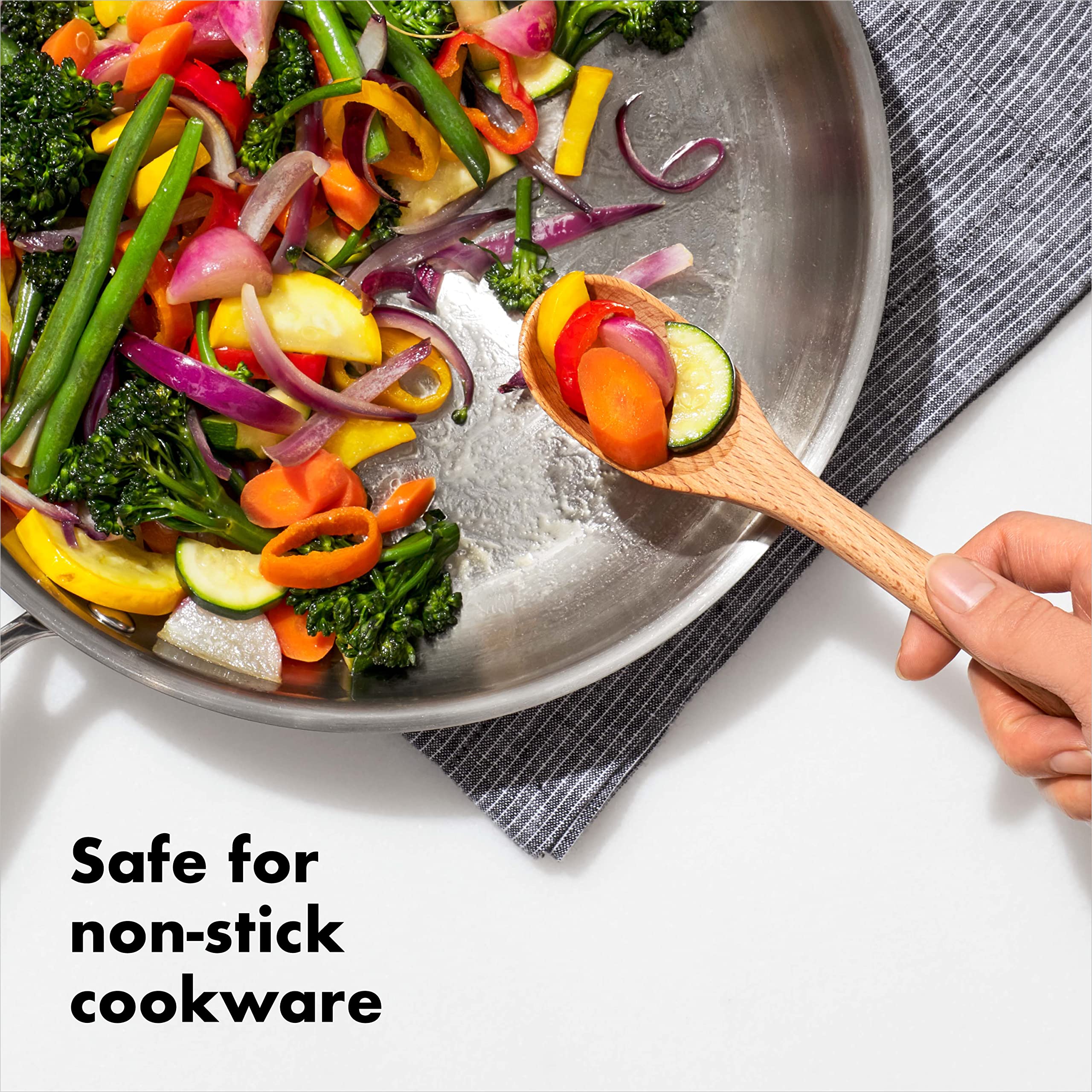 OXO Good Grips Wooden Small Spoon,Brown - Image 4