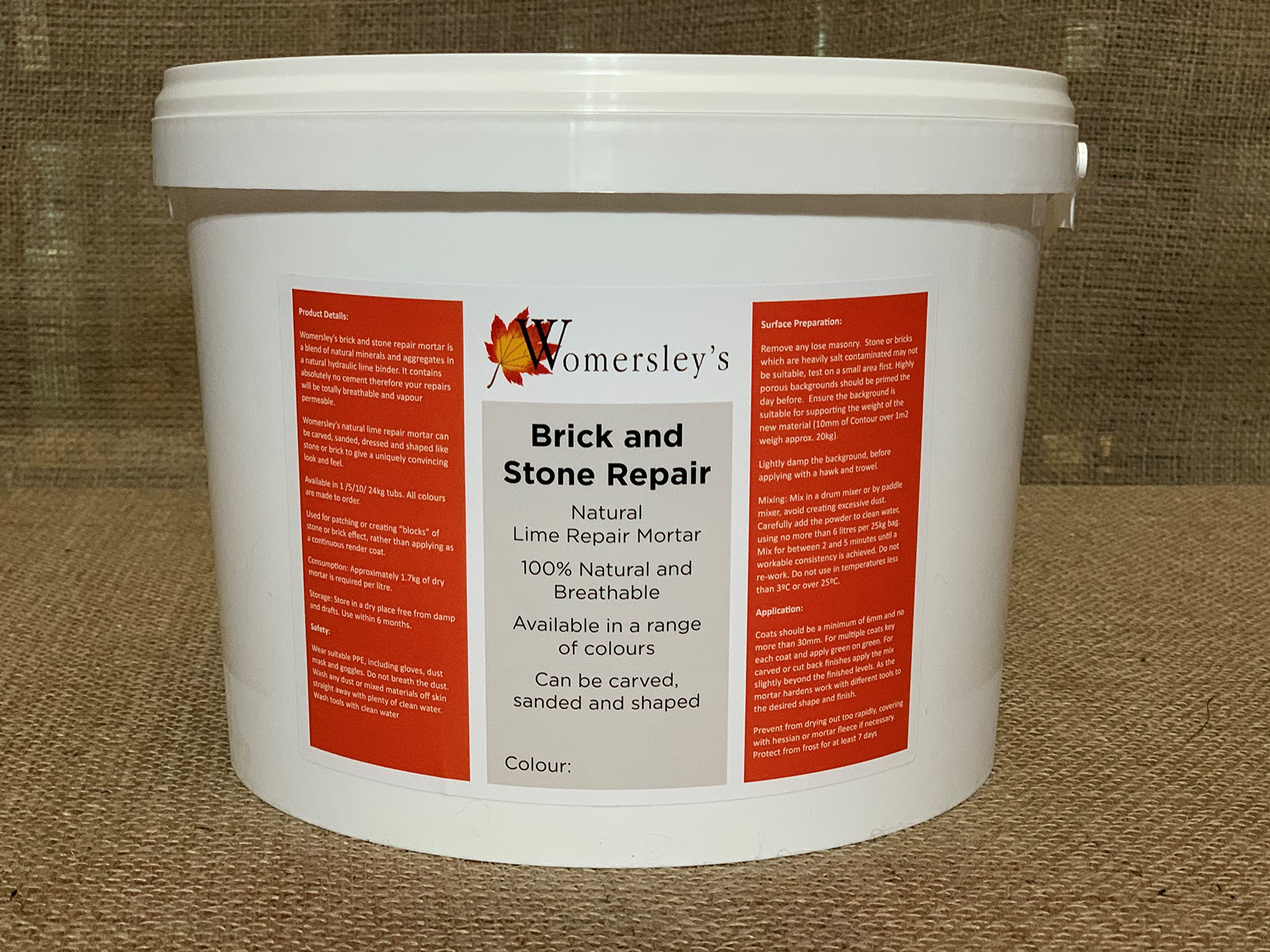 Womersleys Brick/Stone Repair Mix 12Kg Bathstone