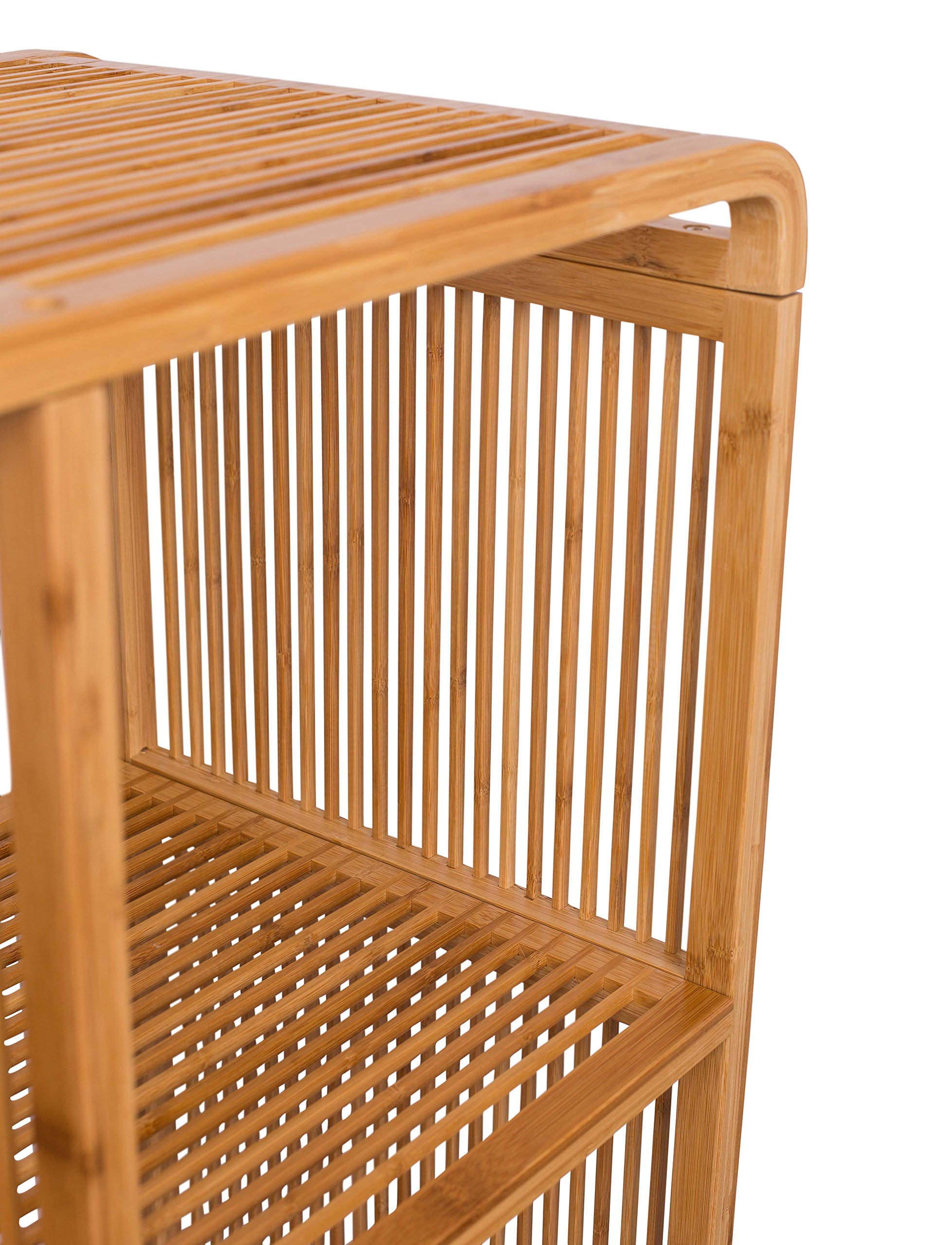 BIRDROCK HOME Bamboo Storage Cube Wooden Storage Cubbies 9 Cube Storage Unit