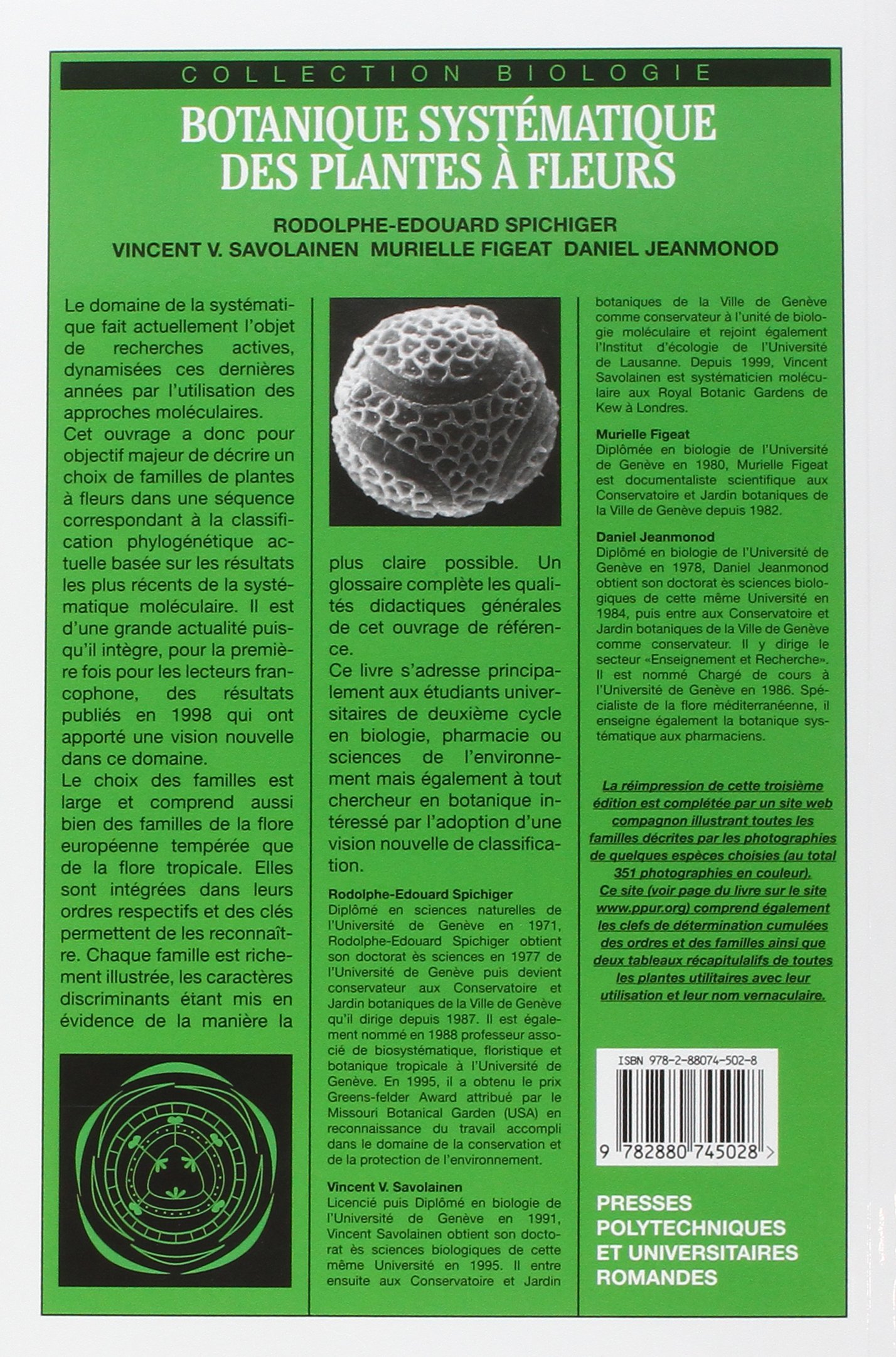 Botanique Systematique Des Plantes A Fleurs. Une Approche Phylogenetique Nouvelle Des Angiospermes Des Regions Temperees Et Tropicales, 2eme Edition Avec Cd-Rom