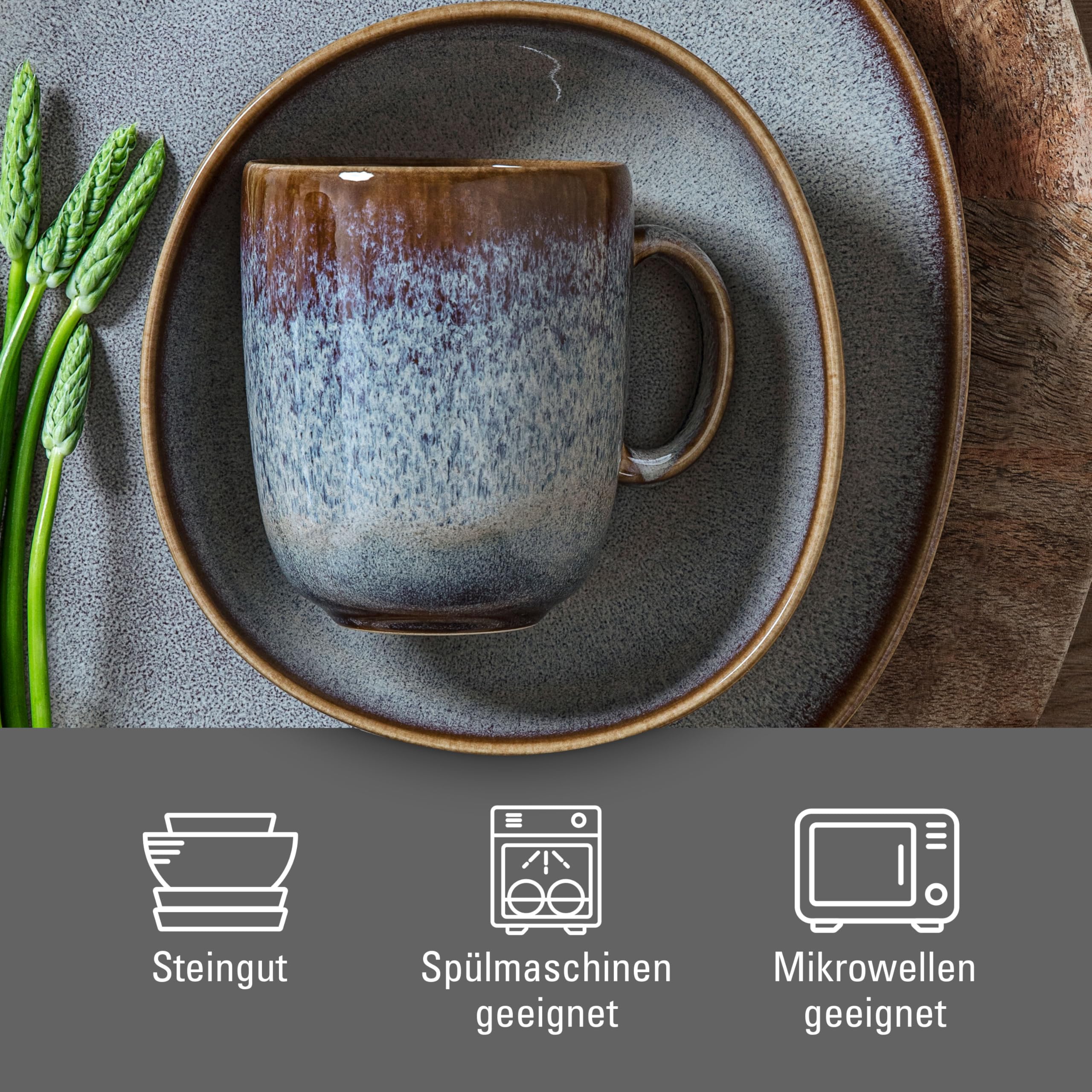 Like. by Villeroy and Boch - Lave Beige Mug, 400 ml, Elegant Cup Made from Stoneware for All-Day use, Dishwasher and Microwave-Safe - Image 3