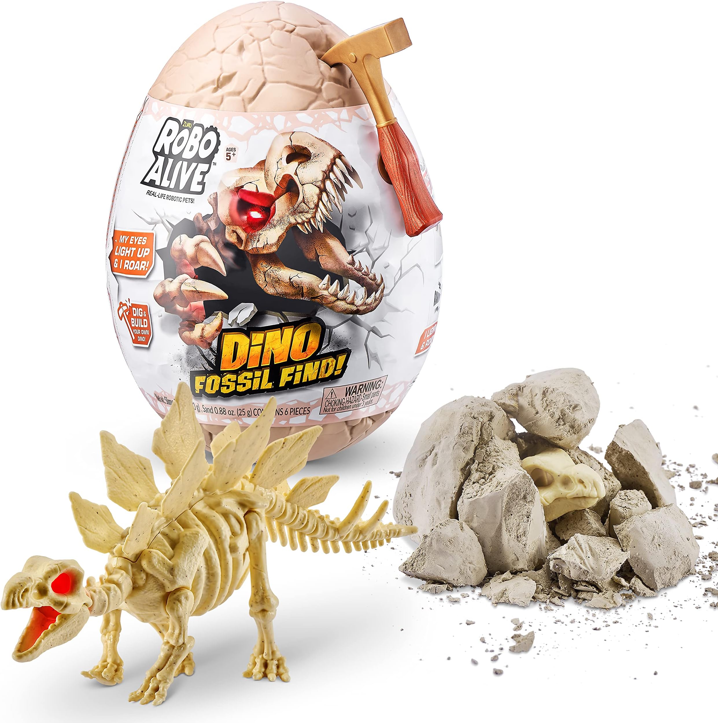 Dino Fossil Find - Stegosaurus by ZURU Excavate Dinosaur Fossils Digging Kit Collectible Toy with Slime