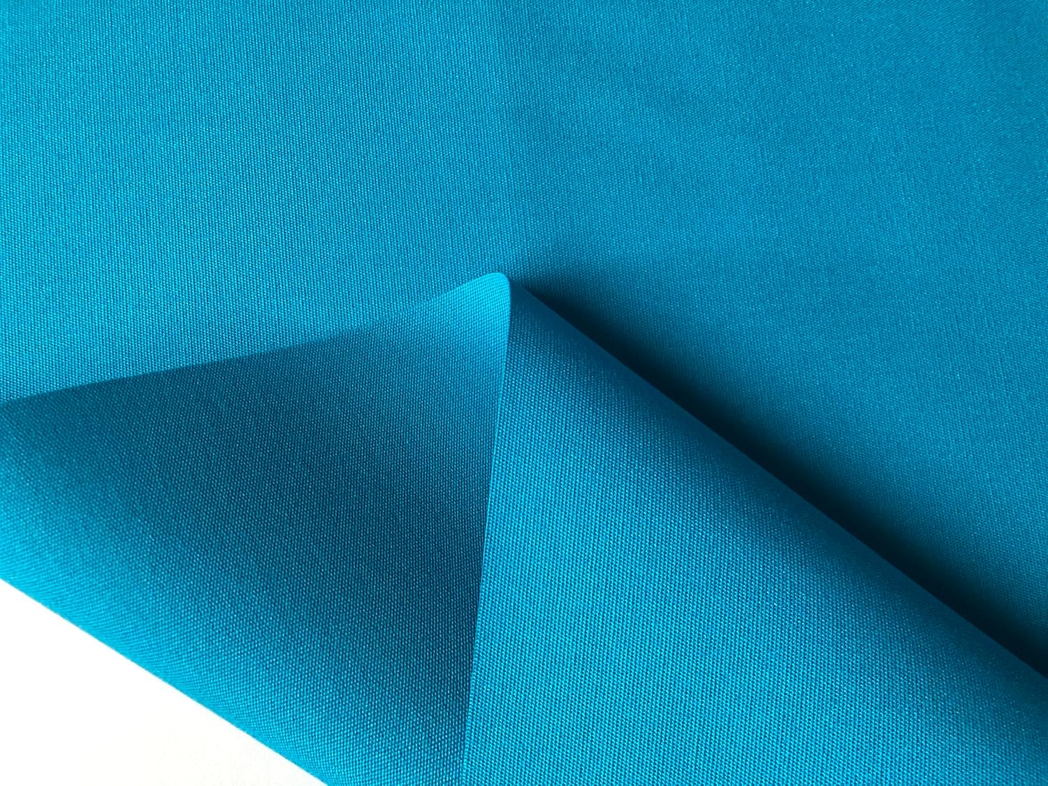 Turquoise Plain DRALON Outdoor Fabric Solid Acrylic Teflon Waterproof Upholstery Material for Cushion Gazebo Beach - 320cm Wide (Sold by The metre)